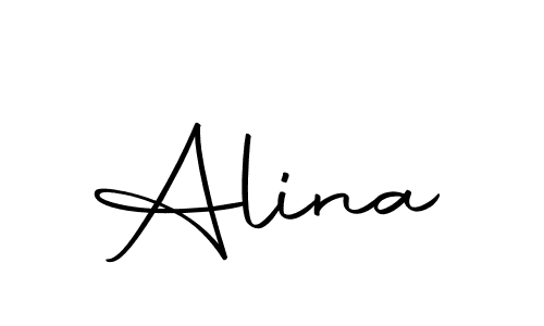 You should practise on your own different ways (Autography-DOLnW) to write your name (Alina) in signature. don't let someone else do it for you. Alina signature style 10 images and pictures png