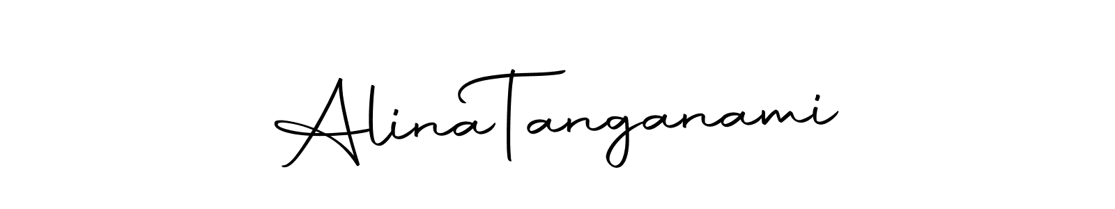 Design your own signature with our free online signature maker. With this signature software, you can create a handwritten (Autography-DOLnW) signature for name Alina  Tanganami. Alina  Tanganami signature style 10 images and pictures png