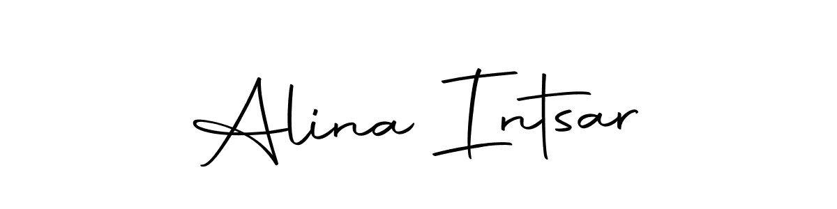 Similarly Autography-DOLnW is the best handwritten signature design. Signature creator online .You can use it as an online autograph creator for name Alina Intsar. Alina Intsar signature style 10 images and pictures png