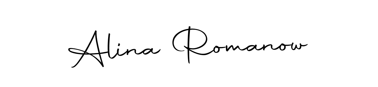 Make a short Alina Romanow signature style. Manage your documents anywhere anytime using Autography-DOLnW. Create and add eSignatures, submit forms, share and send files easily. Alina Romanow signature style 10 images and pictures png