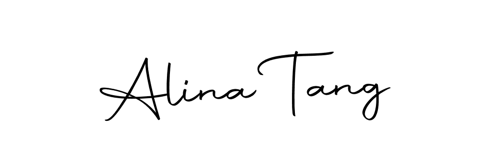 Create a beautiful signature design for name Alina Tang. With this signature (Autography-DOLnW) fonts, you can make a handwritten signature for free. Alina Tang signature style 10 images and pictures png