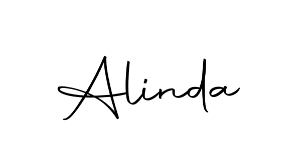 Use a signature maker to create a handwritten signature online. With this signature software, you can design (Autography-DOLnW) your own signature for name Alinda. Alinda signature style 10 images and pictures png