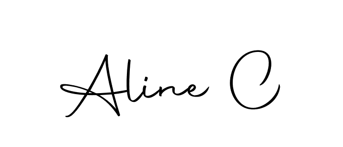 Aline C stylish signature style. Best Handwritten Sign (Autography-DOLnW) for my name. Handwritten Signature Collection Ideas for my name Aline C. Aline C signature style 10 images and pictures png