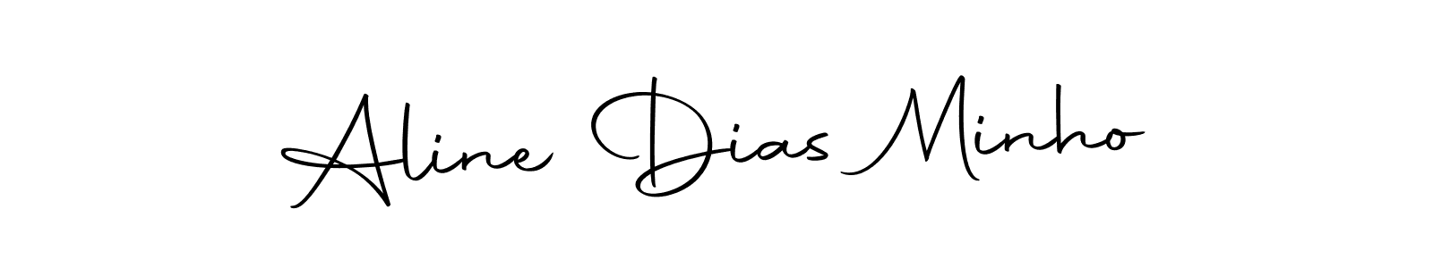 Make a short Aline Dias Minho signature style. Manage your documents anywhere anytime using Autography-DOLnW. Create and add eSignatures, submit forms, share and send files easily. Aline Dias Minho signature style 10 images and pictures png