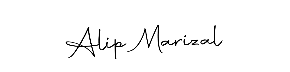 Also we have Alip Marizal name is the best signature style. Create professional handwritten signature collection using Autography-DOLnW autograph style. Alip Marizal signature style 10 images and pictures png