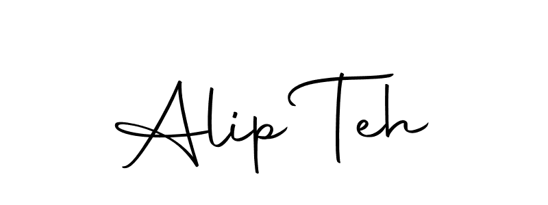 if you are searching for the best signature style for your name Alip Teh. so please give up your signature search. here we have designed multiple signature styles  using Autography-DOLnW. Alip Teh signature style 10 images and pictures png