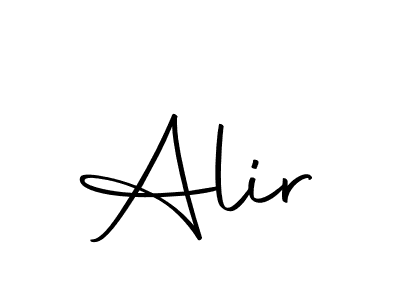 Create a beautiful signature design for name Alir. With this signature (Autography-DOLnW) fonts, you can make a handwritten signature for free. Alir signature style 10 images and pictures png