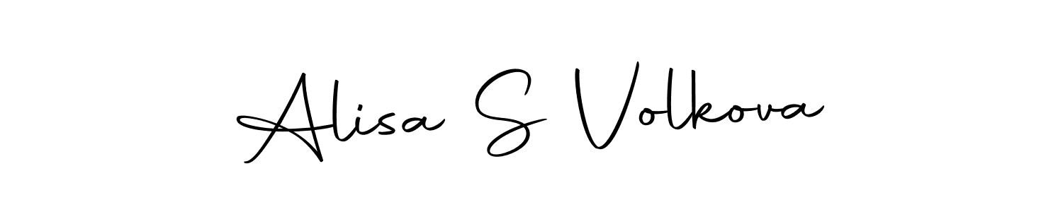 if you are searching for the best signature style for your name Alisa S Volkova. so please give up your signature search. here we have designed multiple signature styles  using Autography-DOLnW. Alisa S Volkova signature style 10 images and pictures png