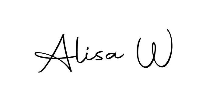 Also You can easily find your signature by using the search form. We will create Alisa W name handwritten signature images for you free of cost using Autography-DOLnW sign style. Alisa W signature style 10 images and pictures png