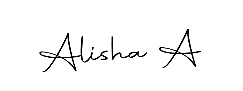 How to make Alisha A signature? Autography-DOLnW is a professional autograph style. Create handwritten signature for Alisha A name. Alisha A signature style 10 images and pictures png