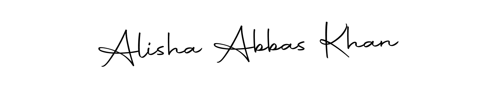 It looks lik you need a new signature style for name Alisha Abbas Khan. Design unique handwritten (Autography-DOLnW) signature with our free signature maker in just a few clicks. Alisha Abbas Khan signature style 10 images and pictures png