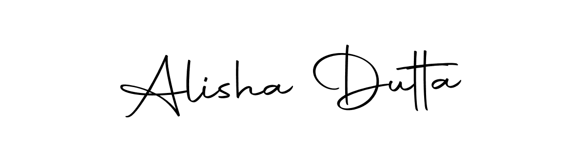 Create a beautiful signature design for name Alisha Dutta. With this signature (Autography-DOLnW) fonts, you can make a handwritten signature for free. Alisha Dutta signature style 10 images and pictures png