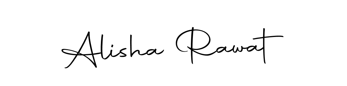 Design your own signature with our free online signature maker. With this signature software, you can create a handwritten (Autography-DOLnW) signature for name Alisha Rawat. Alisha Rawat signature style 10 images and pictures png