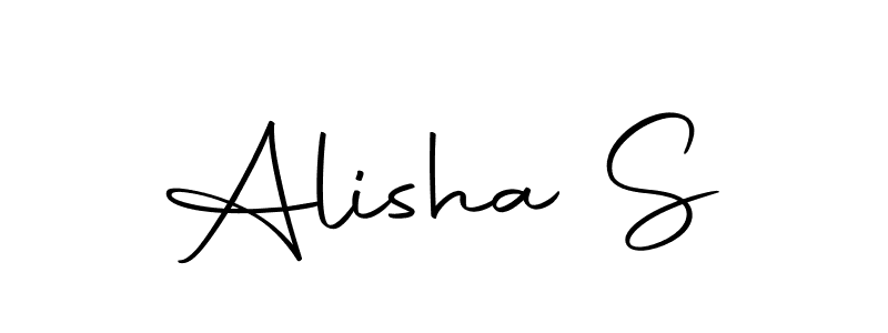 The best way (Autography-DOLnW) to make a short signature is to pick only two or three words in your name. The name Alisha S include a total of six letters. For converting this name. Alisha S signature style 10 images and pictures png