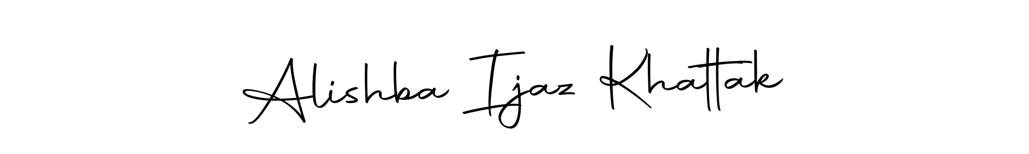 You should practise on your own different ways (Autography-DOLnW) to write your name (Alishba Ijaz Khattak) in signature. don't let someone else do it for you. Alishba Ijaz Khattak signature style 10 images and pictures png