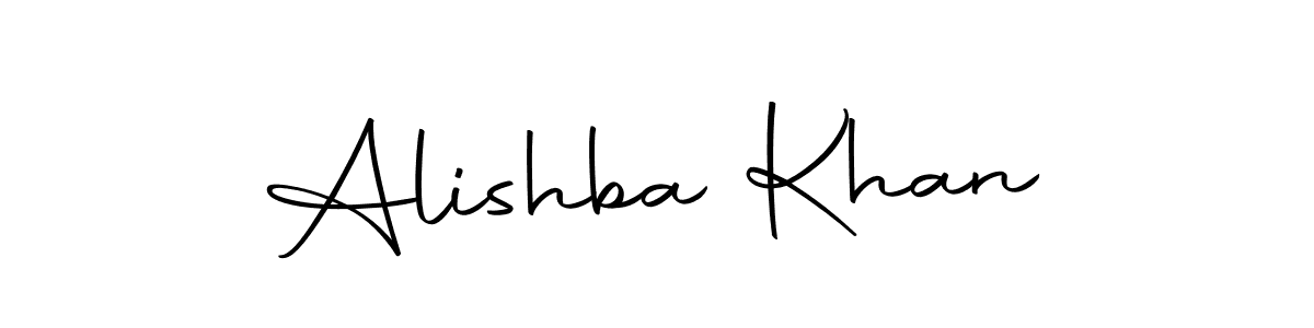 Create a beautiful signature design for name Alishba Khan. With this signature (Autography-DOLnW) fonts, you can make a handwritten signature for free. Alishba Khan signature style 10 images and pictures png