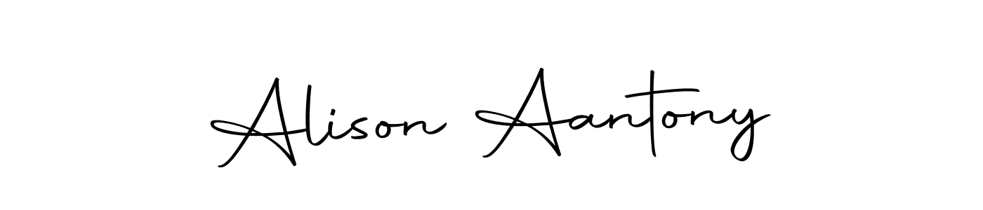 Make a beautiful signature design for name Alison Aantony. With this signature (Autography-DOLnW) style, you can create a handwritten signature for free. Alison Aantony signature style 10 images and pictures png