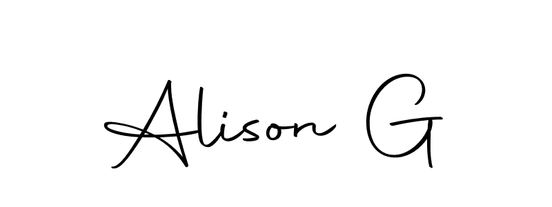 Similarly Autography-DOLnW is the best handwritten signature design. Signature creator online .You can use it as an online autograph creator for name Alison G. Alison G signature style 10 images and pictures png