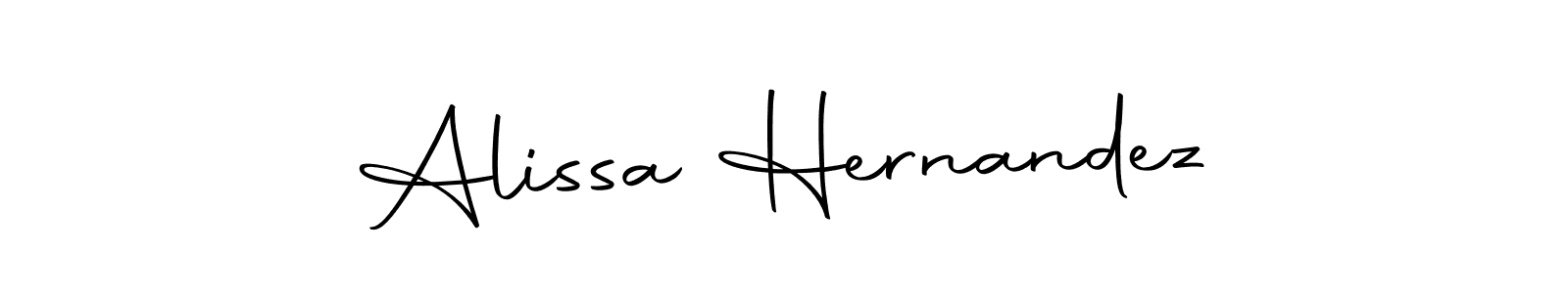 Design your own signature with our free online signature maker. With this signature software, you can create a handwritten (Autography-DOLnW) signature for name Alissa Hernandez. Alissa Hernandez signature style 10 images and pictures png