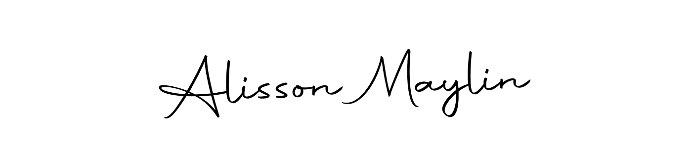 How to make Alisson Maylin name signature. Use Autography-DOLnW style for creating short signs online. This is the latest handwritten sign. Alisson Maylin signature style 10 images and pictures png