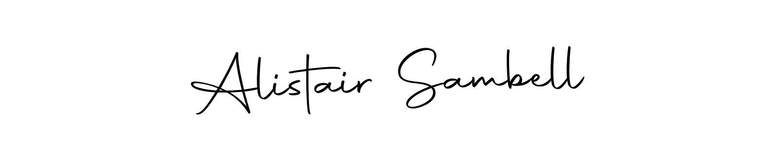 Create a beautiful signature design for name Alistair Sambell. With this signature (Autography-DOLnW) fonts, you can make a handwritten signature for free. Alistair Sambell signature style 10 images and pictures png