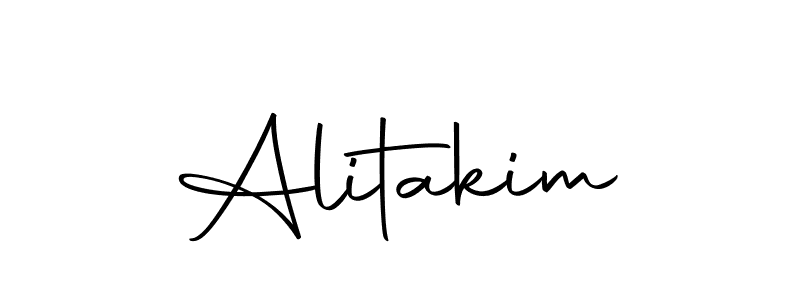 Design your own signature with our free online signature maker. With this signature software, you can create a handwritten (Autography-DOLnW) signature for name Alitakim. Alitakim signature style 10 images and pictures png
