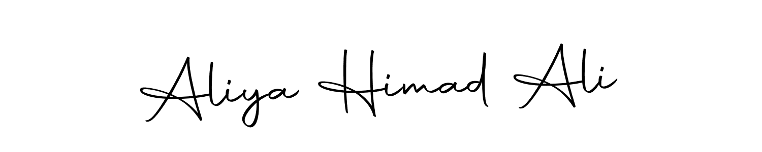 Make a short Aliya Himad Ali signature style. Manage your documents anywhere anytime using Autography-DOLnW. Create and add eSignatures, submit forms, share and send files easily. Aliya Himad Ali signature style 10 images and pictures png