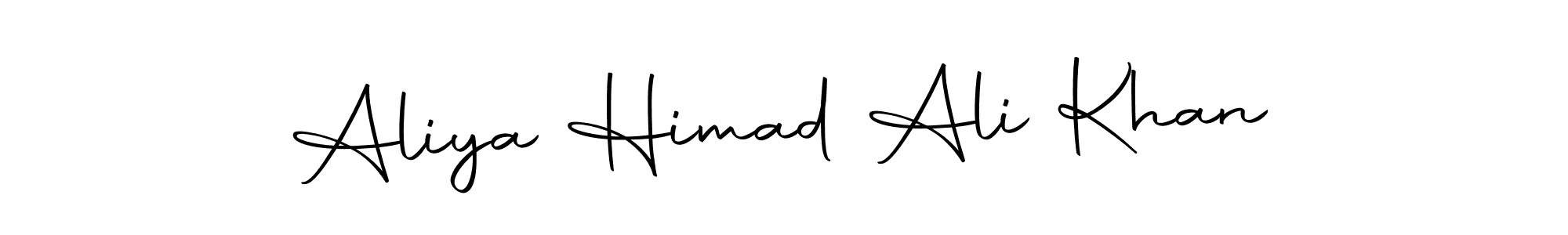 Create a beautiful signature design for name Aliya Himad Ali Khan. With this signature (Autography-DOLnW) fonts, you can make a handwritten signature for free. Aliya Himad Ali Khan signature style 10 images and pictures png