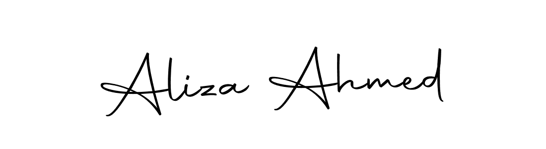 Also we have Aliza Ahmed name is the best signature style. Create professional handwritten signature collection using Autography-DOLnW autograph style. Aliza Ahmed signature style 10 images and pictures png