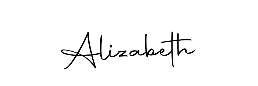 Create a beautiful signature design for name Alizabeth. With this signature (Autography-DOLnW) fonts, you can make a handwritten signature for free. Alizabeth signature style 10 images and pictures png
