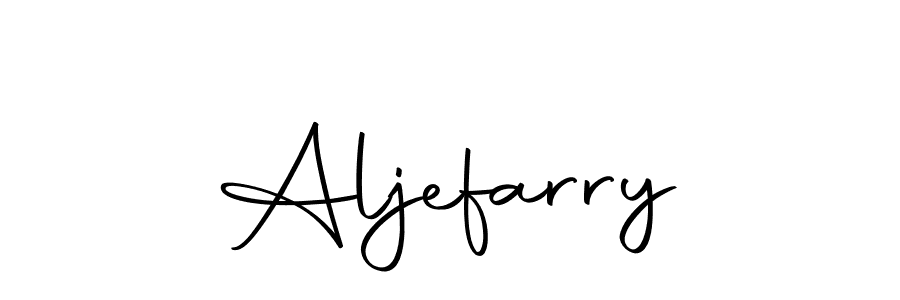 How to make Aljefarry name signature. Use Autography-DOLnW style for creating short signs online. This is the latest handwritten sign. Aljefarry signature style 10 images and pictures png