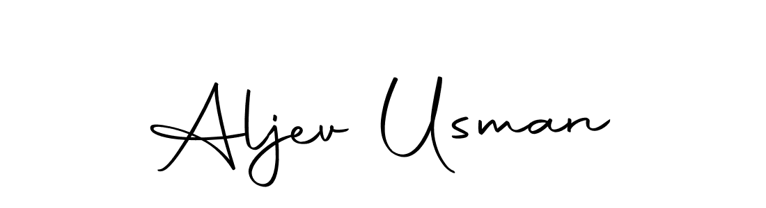 It looks lik you need a new signature style for name Aljev Usman. Design unique handwritten (Autography-DOLnW) signature with our free signature maker in just a few clicks. Aljev Usman signature style 10 images and pictures png