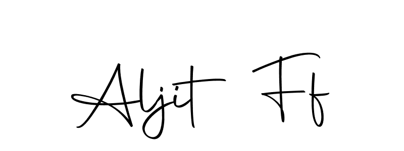 if you are searching for the best signature style for your name Aljit Ff. so please give up your signature search. here we have designed multiple signature styles  using Autography-DOLnW. Aljit Ff signature style 10 images and pictures png