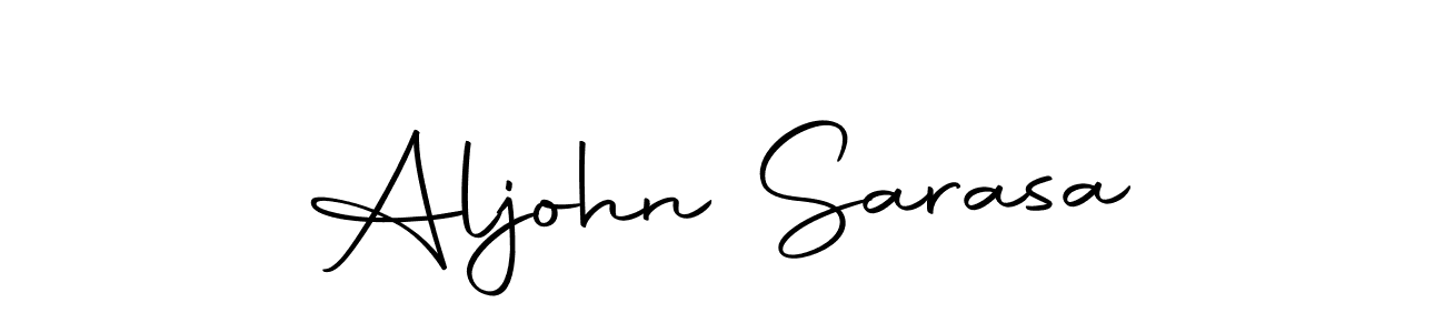 Make a beautiful signature design for name Aljohn Sarasa. Use this online signature maker to create a handwritten signature for free. Aljohn Sarasa signature style 10 images and pictures png