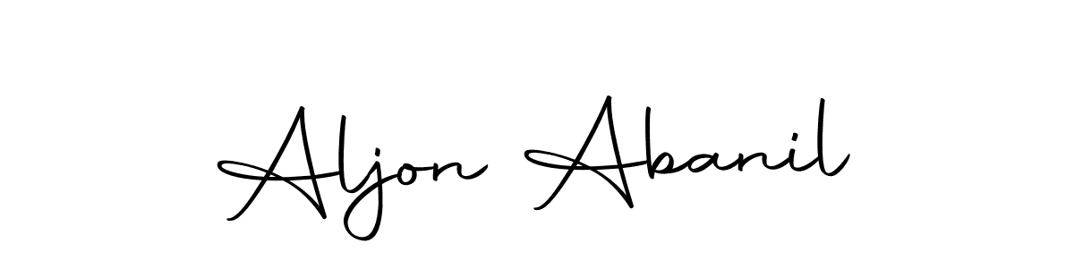 This is the best signature style for the Aljon Abanil name. Also you like these signature font (Autography-DOLnW). Mix name signature. Aljon Abanil signature style 10 images and pictures png