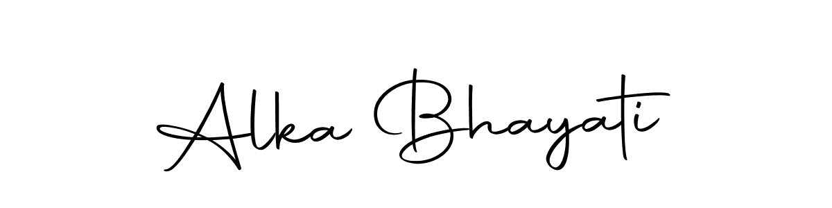 Use a signature maker to create a handwritten signature online. With this signature software, you can design (Autography-DOLnW) your own signature for name Alka Bhayati. Alka Bhayati signature style 10 images and pictures png