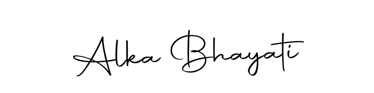 Use a signature maker to create a handwritten signature online. With this signature software, you can design (Autography-DOLnW) your own signature for name Alka Bhayati. Alka Bhayati signature style 10 images and pictures png