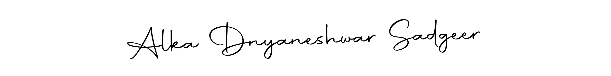 Make a beautiful signature design for name Alka Dnyaneshwar Sadgeer. With this signature (Autography-DOLnW) style, you can create a handwritten signature for free. Alka Dnyaneshwar Sadgeer signature style 10 images and pictures png