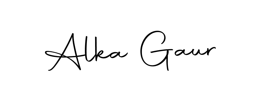 Create a beautiful signature design for name Alka Gaur. With this signature (Autography-DOLnW) fonts, you can make a handwritten signature for free. Alka Gaur signature style 10 images and pictures png