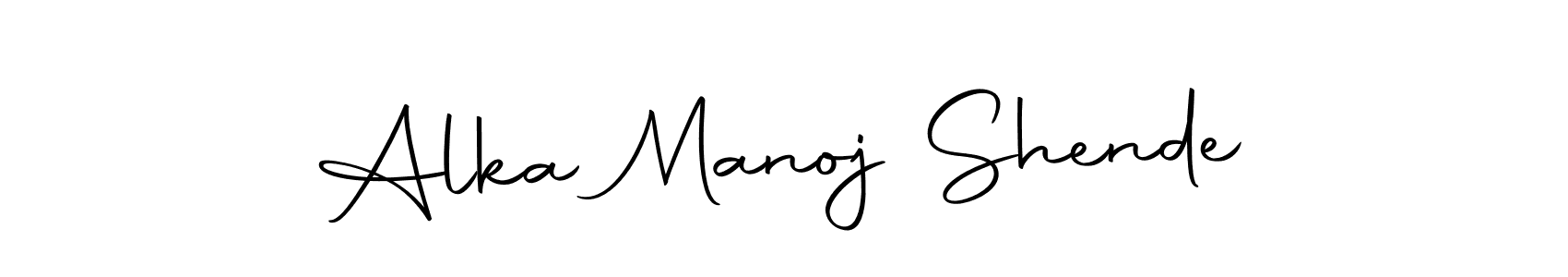 Similarly Autography-DOLnW is the best handwritten signature design. Signature creator online .You can use it as an online autograph creator for name Alka Manoj Shende. Alka Manoj Shende signature style 10 images and pictures png