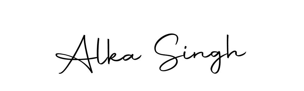 Create a beautiful signature design for name Alka Singh. With this signature (Autography-DOLnW) fonts, you can make a handwritten signature for free. Alka Singh signature style 10 images and pictures png