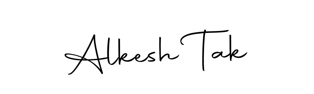 Make a beautiful signature design for name Alkesh Tak. Use this online signature maker to create a handwritten signature for free. Alkesh Tak signature style 10 images and pictures png