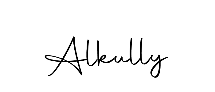 How to make Alkully signature? Autography-DOLnW is a professional autograph style. Create handwritten signature for Alkully name. Alkully signature style 10 images and pictures png