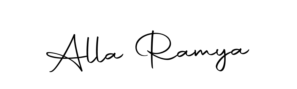 if you are searching for the best signature style for your name Alla Ramya. so please give up your signature search. here we have designed multiple signature styles  using Autography-DOLnW. Alla Ramya signature style 10 images and pictures png