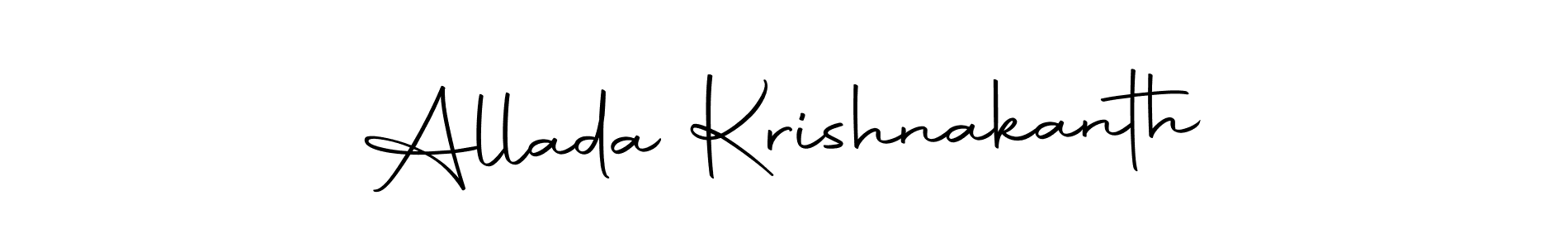 Create a beautiful signature design for name Allada Krishnakanth. With this signature (Autography-DOLnW) fonts, you can make a handwritten signature for free. Allada Krishnakanth signature style 10 images and pictures png