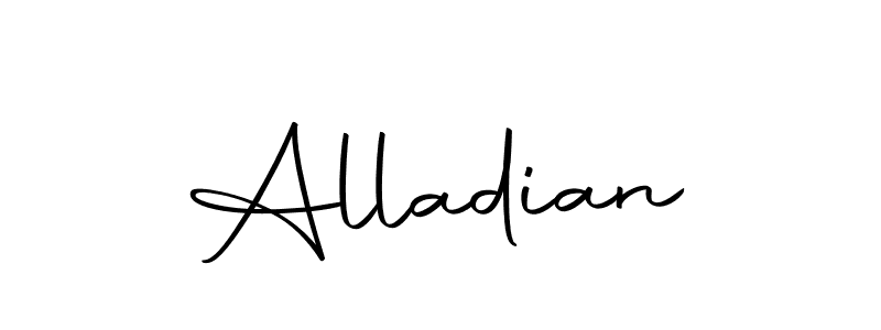 Alladian stylish signature style. Best Handwritten Sign (Autography-DOLnW) for my name. Handwritten Signature Collection Ideas for my name Alladian. Alladian signature style 10 images and pictures png