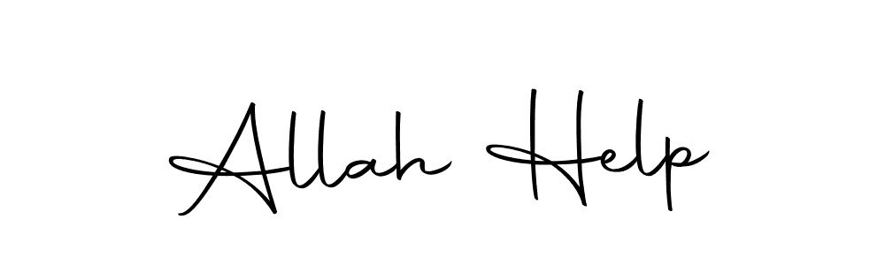 You should practise on your own different ways (Autography-DOLnW) to write your name (Allah Help) in signature. don't let someone else do it for you. Allah Help signature style 10 images and pictures png