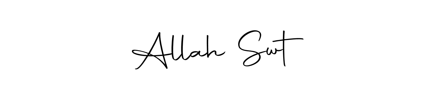 Make a beautiful signature design for name Allah Swt❤️. With this signature (Autography-DOLnW) style, you can create a handwritten signature for free. Allah Swt❤️ signature style 10 images and pictures png