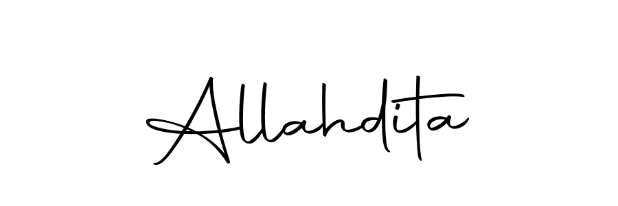 Allahdita stylish signature style. Best Handwritten Sign (Autography-DOLnW) for my name. Handwritten Signature Collection Ideas for my name Allahdita. Allahdita signature style 10 images and pictures png