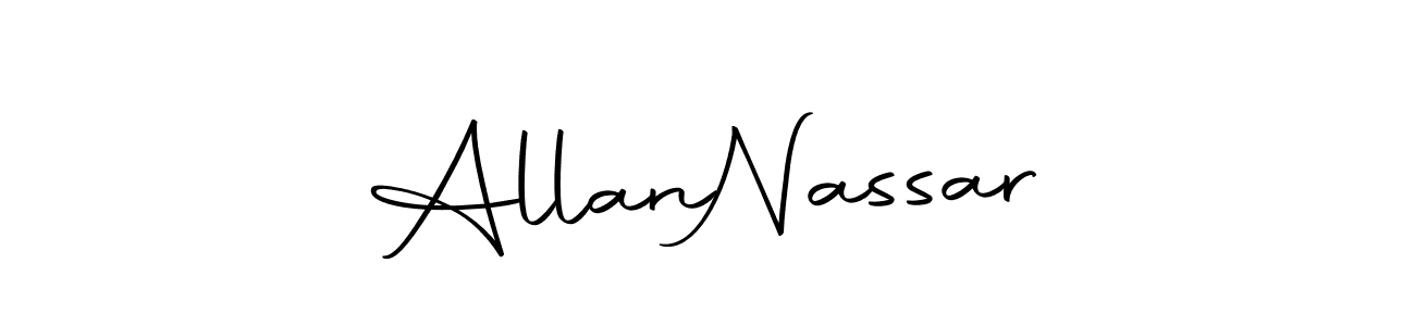 The best way (Autography-DOLnW) to make a short signature is to pick only two or three words in your name. The name Allan  Nassar include a total of six letters. For converting this name. Allan  Nassar signature style 10 images and pictures png